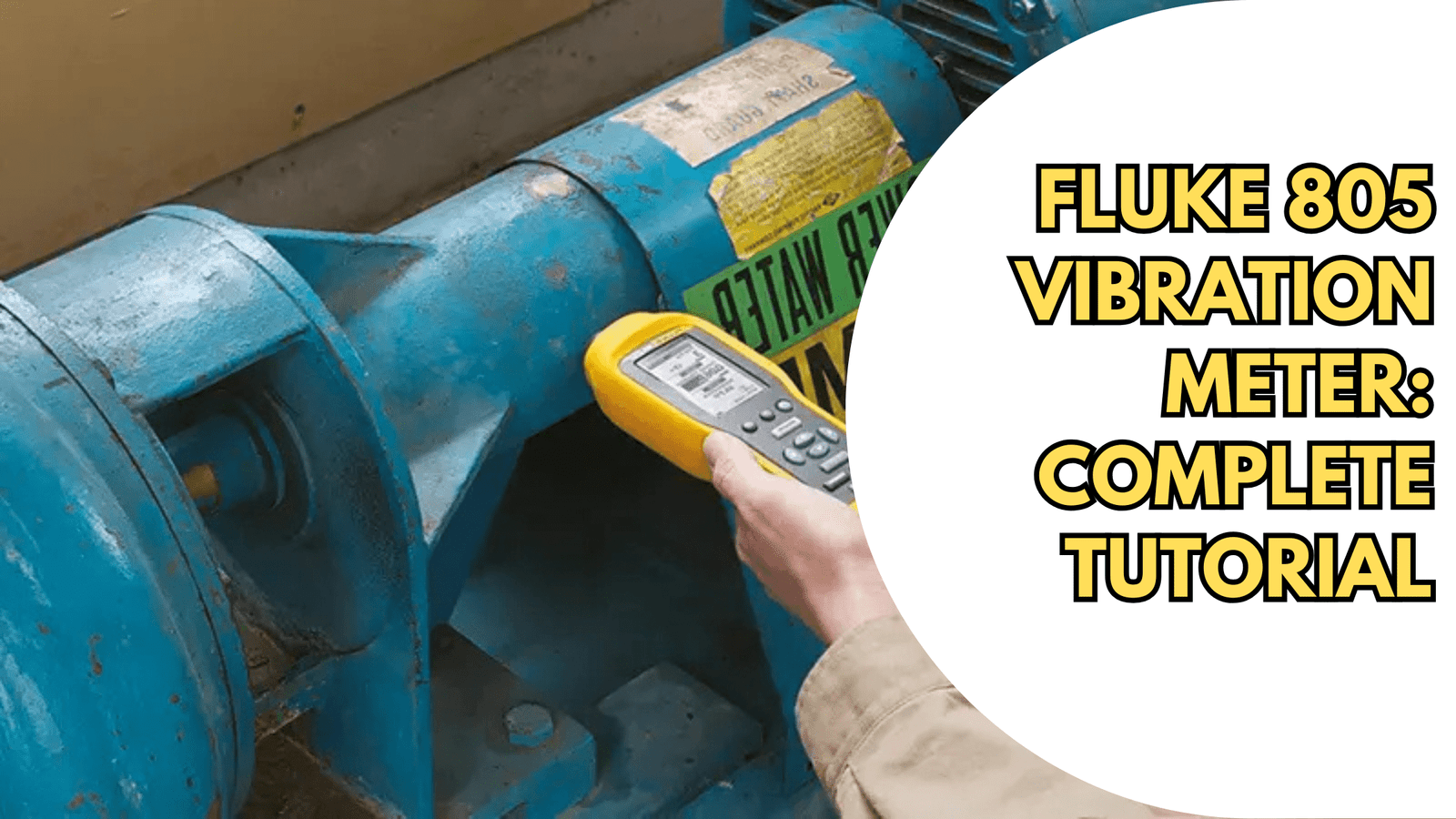 Fluke 805 vibration meter tutorial - measuring bearing vibration, ISO 10816 severity levels, predictive maintenance