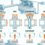 Coupling types and misalignment prevention - rigid, flexible, gear, disc couplings, shaft alignment tolerances