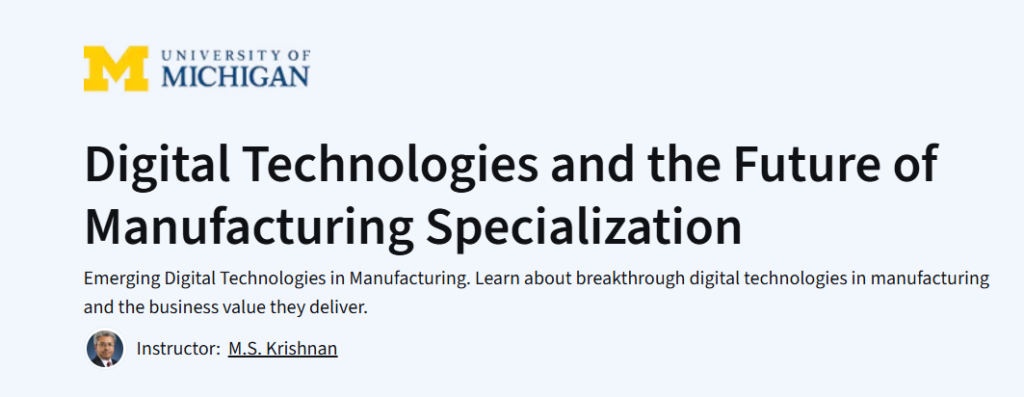 Digital Technologies and the Future of Manufacturing Specialization