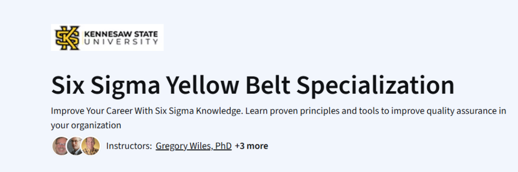 Six Sigma Yellow Belt Specialization