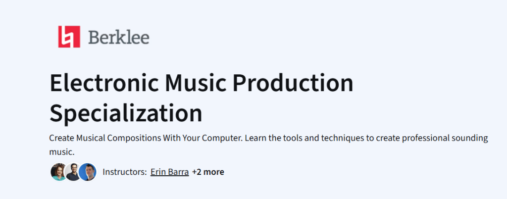 Electronic Music Production Specialization