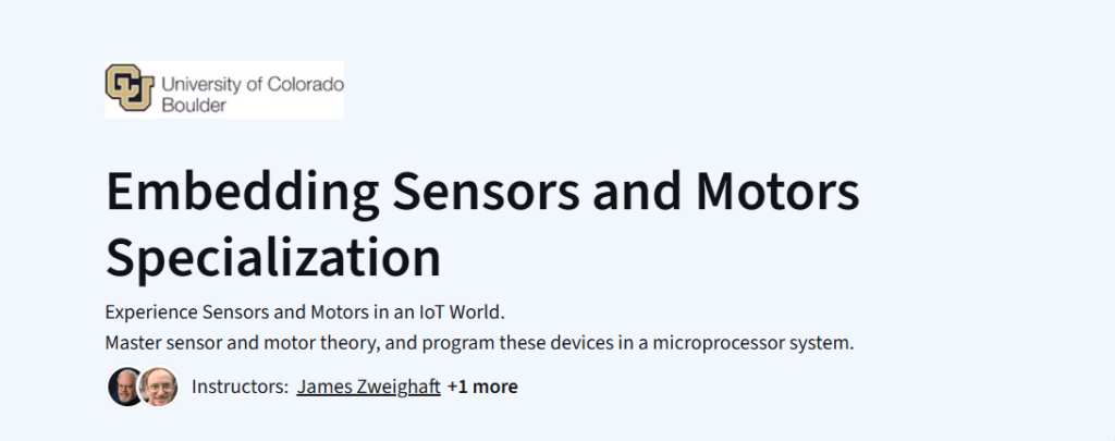 Embedding Sensors and Motors Specialization