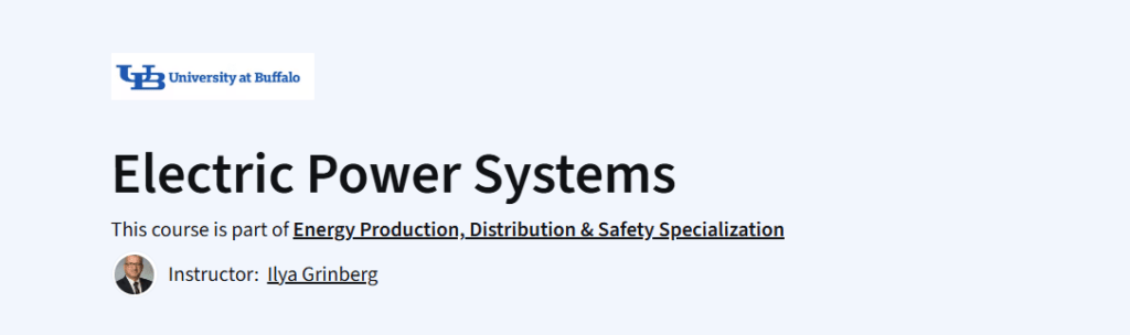 Electric Power Systems