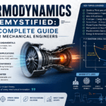 Master thermodynamics laws, heat transfer & energy systems. Complete guide for mechanical engineers. Start your journey today.