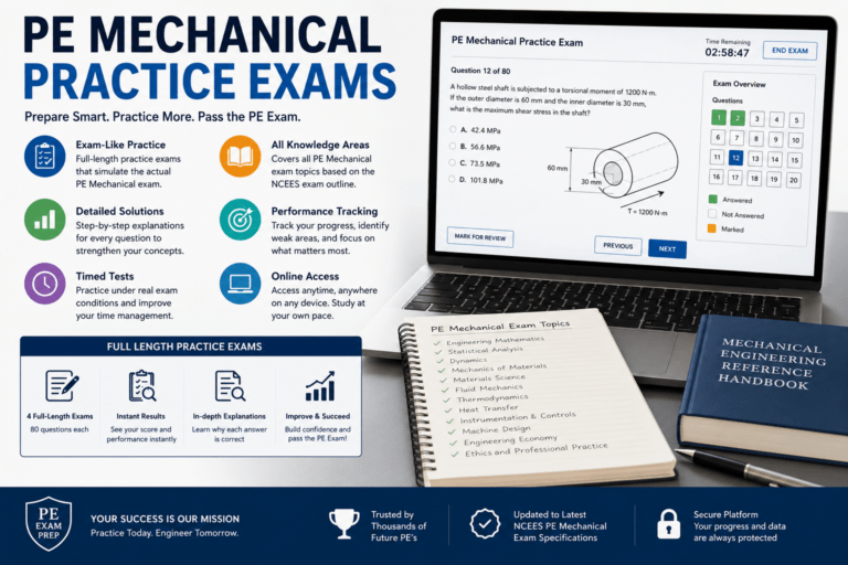 PE Mechanical practice exams