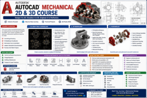 AutoCAD Mechanical 2D and 3D course