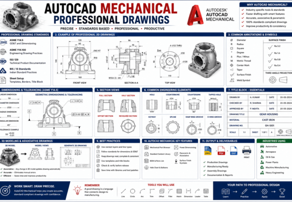 AutoCAD Mechanical professional drawings