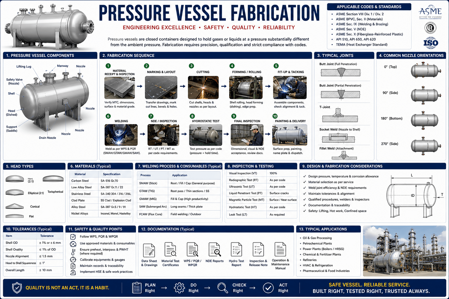 pressure vessel fabrication mechanical engineering