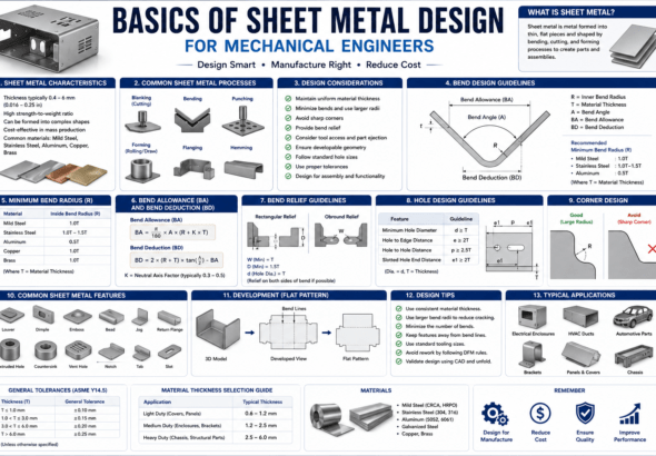 basics of sheet metal design for mechanical engineers