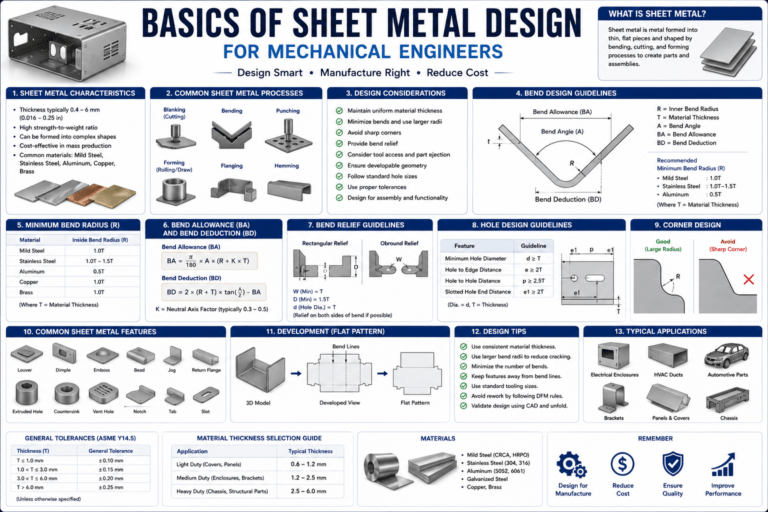basics of sheet metal design for mechanical engineers
