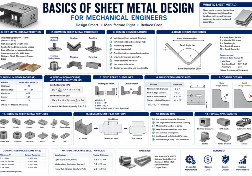 basics of sheet metal design for mechanical engineers
