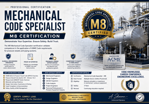 Mechanical Code Specialist M8 certification