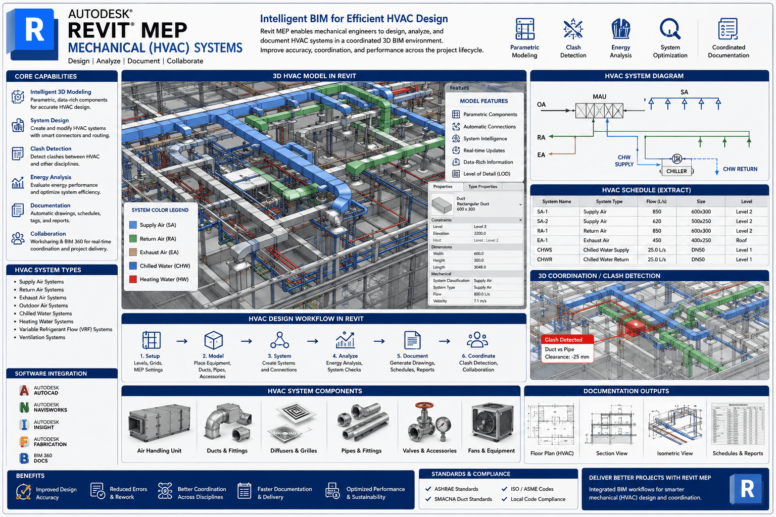 Revit MEP mechanical HVAC systems