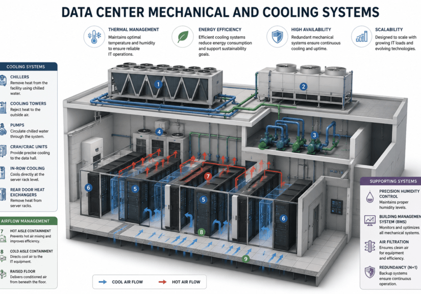 data center mechanical and cooling systems