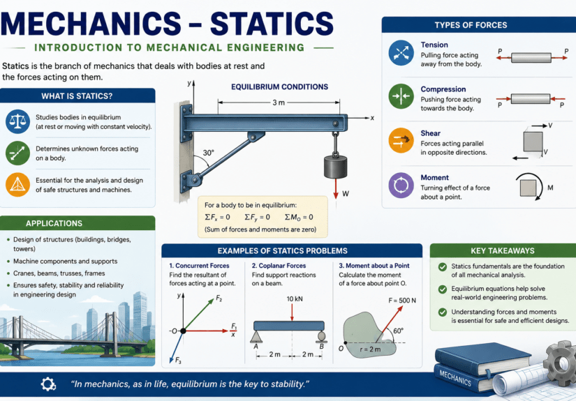 mechanics statics introduction mechanical engineering