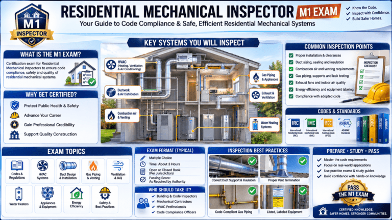 Residential Mechanical Inspector M1 exam