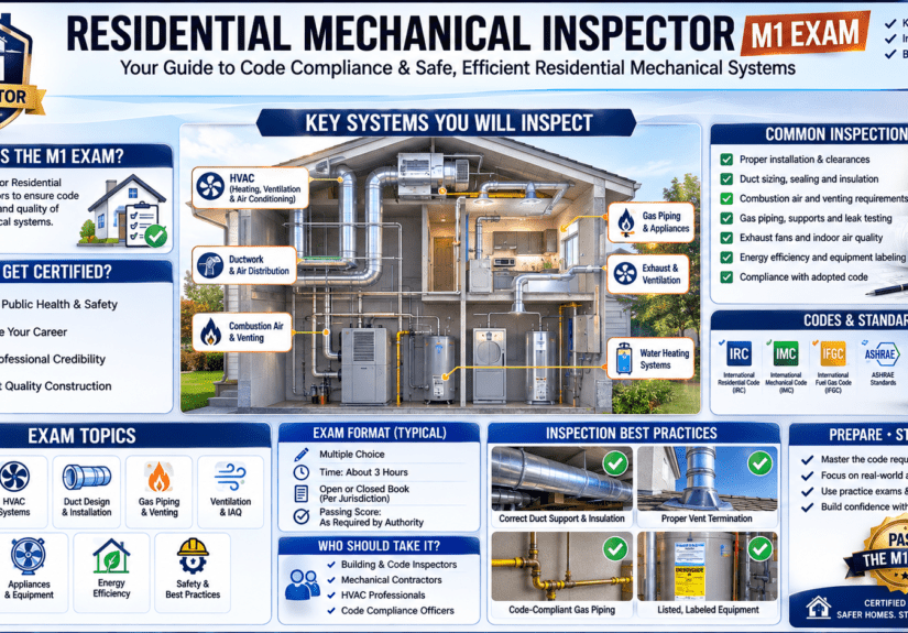Residential Mechanical Inspector M1 exam