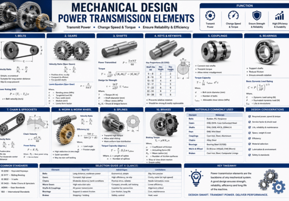 mechanical design power transmission elements